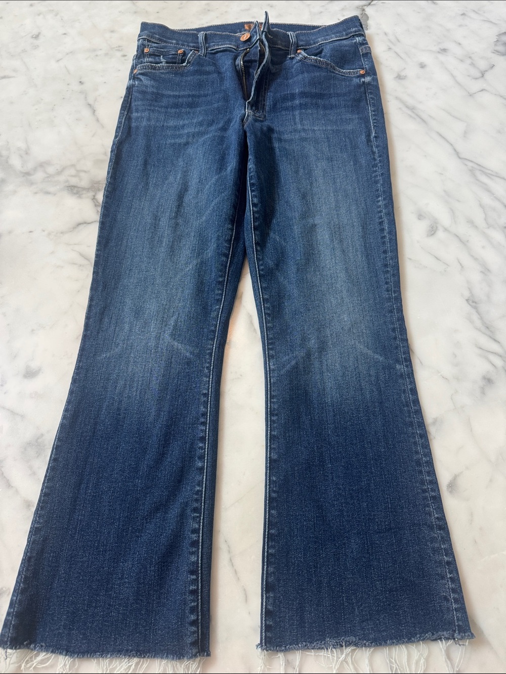 MOTHER Insider Crop Step Fray Jeans